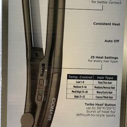 Conair Instant Heat 3/4 in. Cermaic Flat