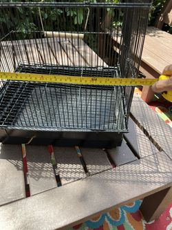 Black Solid Bird Cage Flat Roof  Thumbnail