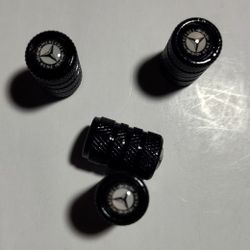 Set Of 4 New Wheel Tire Caps Air Valve Stem Cover For Mercedes Benz 