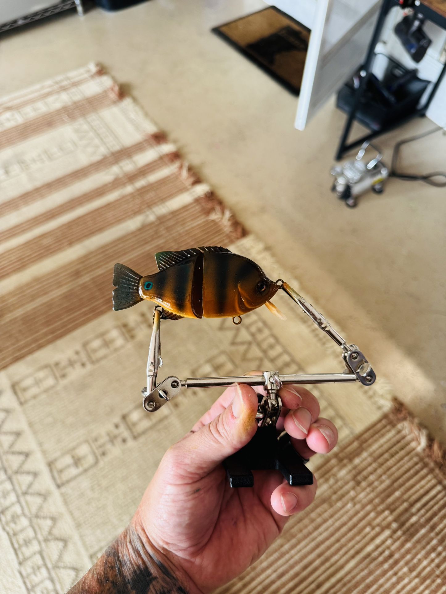 Custom Painted Mayan Cichlid Glide Bait