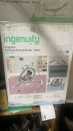 Ingenuity InLighten Soothing Swing & Rocker – Remy model.