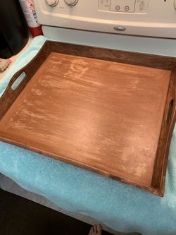 Large wood tray