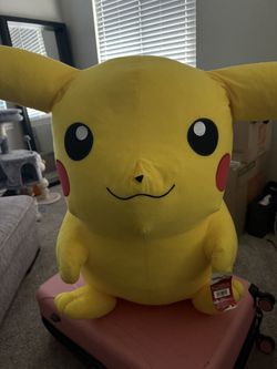 Giant 38” Stuffed Pikachu. 