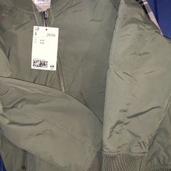 Green Militar Color Jacket H&M Kids