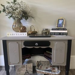 Painted Mid Century Small Desk 