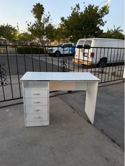 White desk