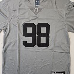 Raiders Maxx Crosby Jersey #98 (Small To 3X) 