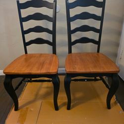 NEW FARMHOUSE SET CHAIRS (2) 