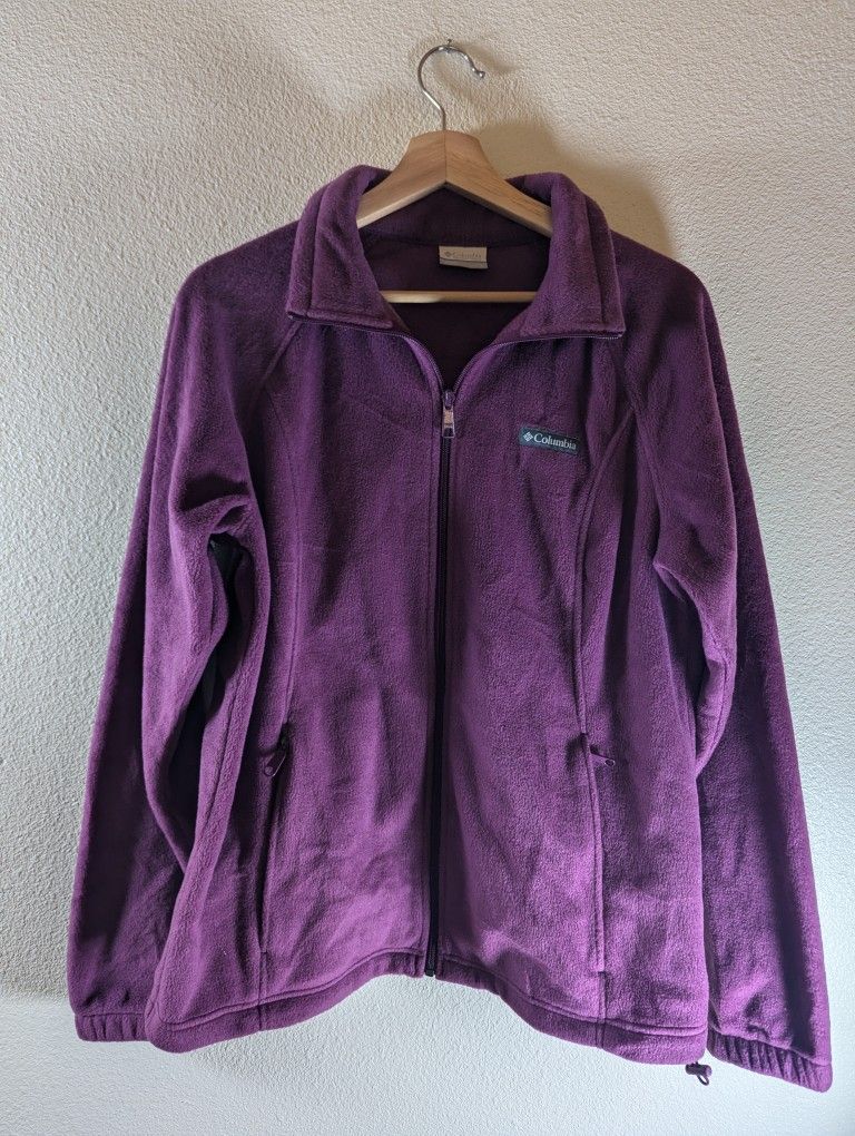 Columbia Women's Large Purple Fleece Jacket