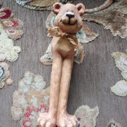 Adorable Long Leged Brown Bear 11" Statue Figural!!OBO!!
