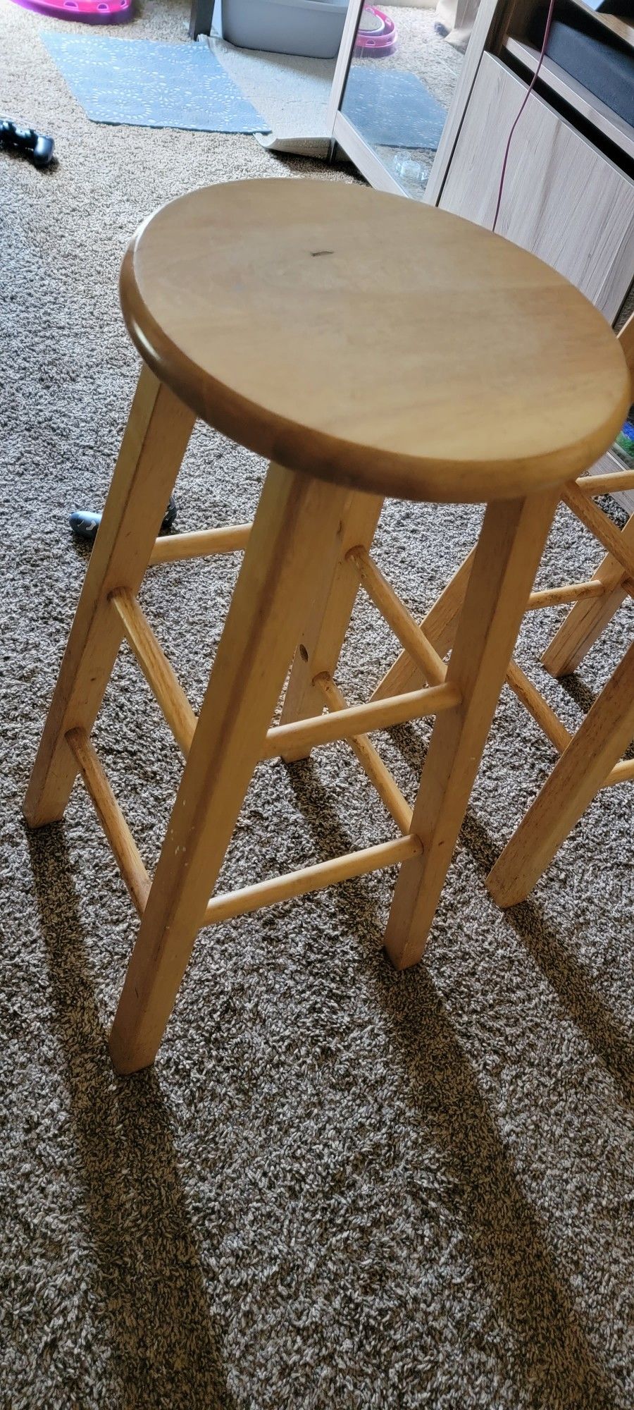 set of old rickety stools
