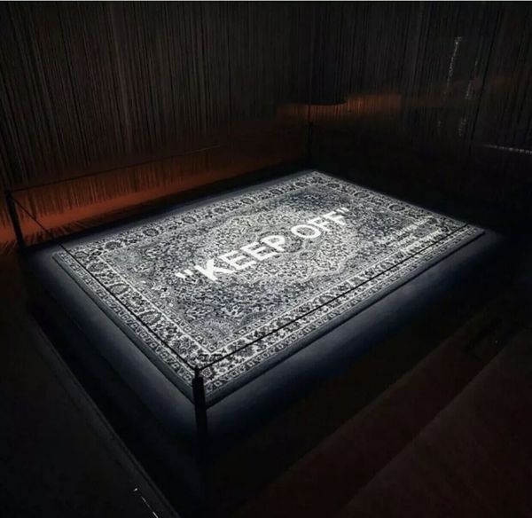 Off White x Ikea " Keep Off " Rug Black/White VIRGIL ABLOH Full Size