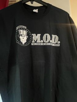 MOD Method of Destruction 2xl band shirt