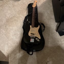 guitar with amp