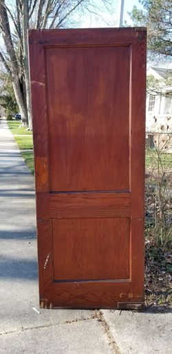 Vintage solid door