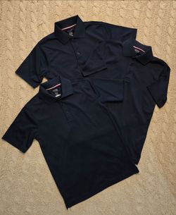3 ,boys'french toast navy blue polo shirts, size L (10-12)‼️‼️only pickup‼️‼️