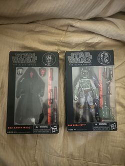 Star Wars Black Series 2013 Original Orange Line - Darth Maul & Boba Fett