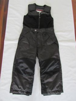 Weatherproof, 3T Black/Gray Snow Bibs