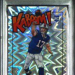 2018 Panini Josh Allen Kaboom Rookie RC SP SSP PSA 9 LOW POP BUFFALO BILLS #K-JA
