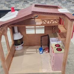 Our Generation OG Girls Log Cabin Dollhouse For 18" Dolls Fits American Girl Like New