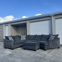 Dark Gray Sectional Couch