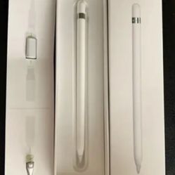 Apple - Pencil (1st Generation) with USB-C to Pencil Adapter - White