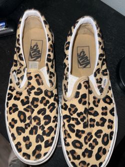 Leopard print vans