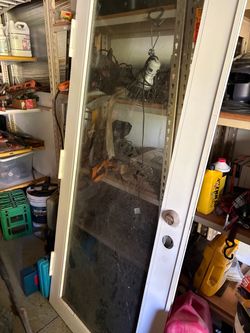 Impact glass door