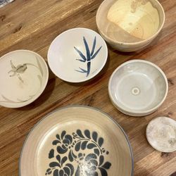 Mixed Handmade Pottery (6 Pieces)