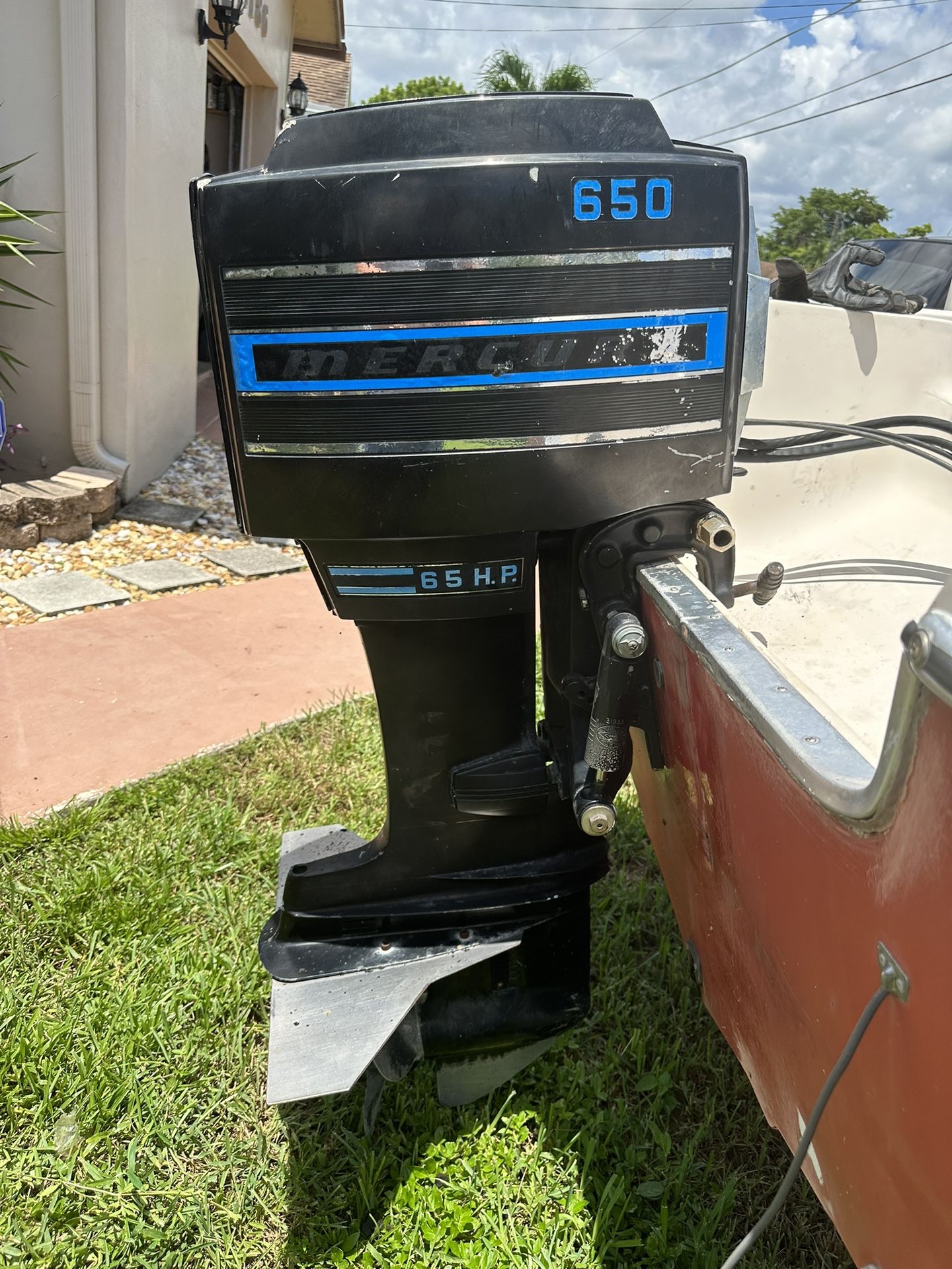 1972 Mercury 65 HP Outboard