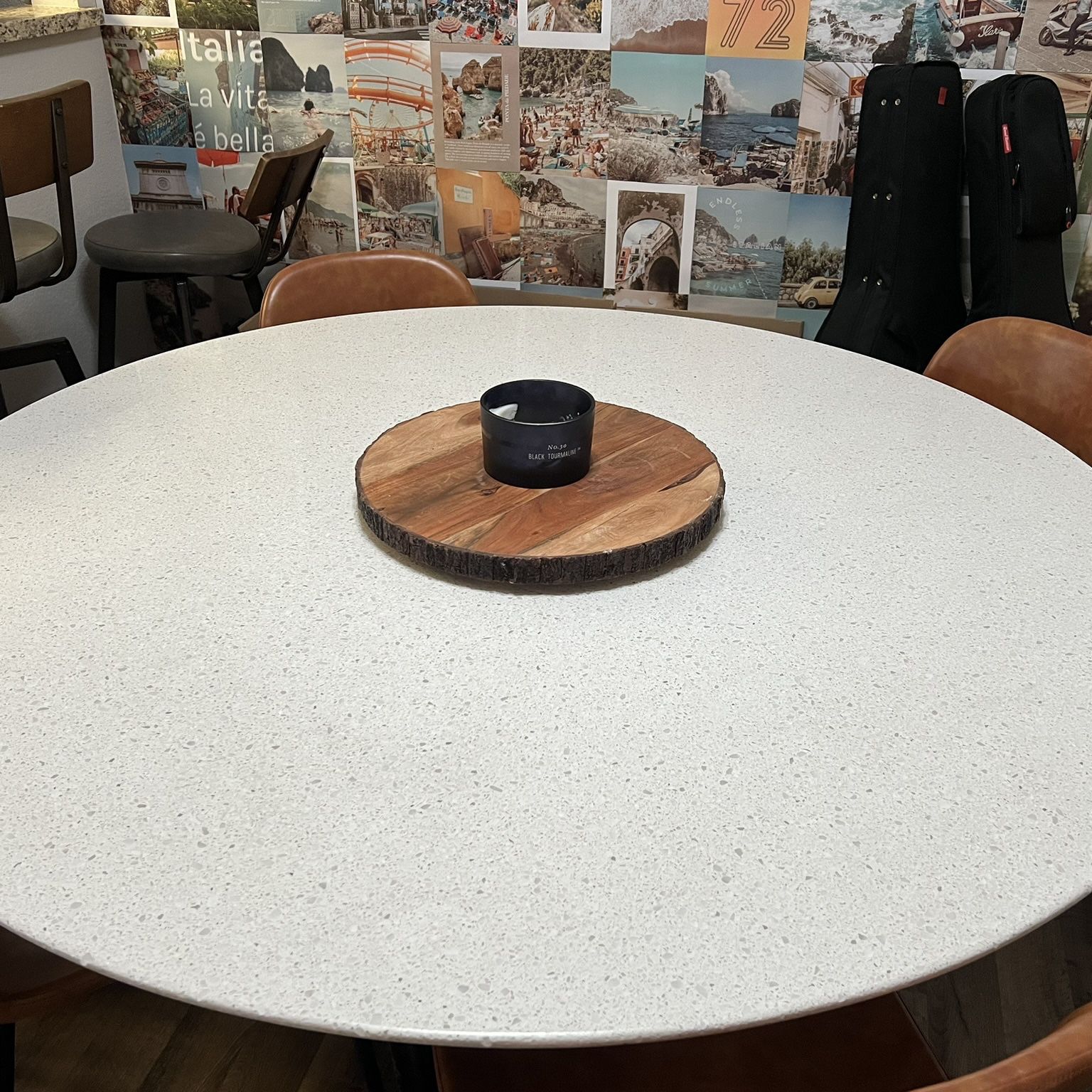 Marble Kitchen Table 4.8 Feet Wide 