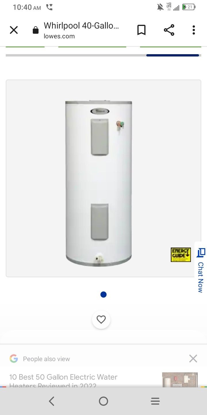 Whirlpool Electric Water Heater