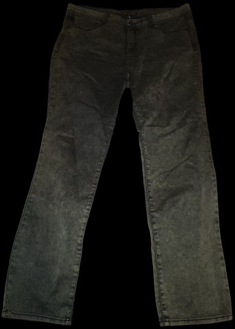 Signature Studio Black & Gold Metallic Jeggings - Size 14