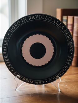 Limited edition plate designed by Peter Halley for Buon Ricordo America 2000.