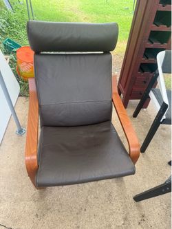 LeatherIKEA Poang Chair
