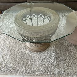 Glass Coffee & Side Table