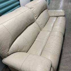 White Leather Couch