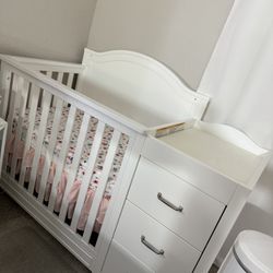 Mini Crib With Changing Table