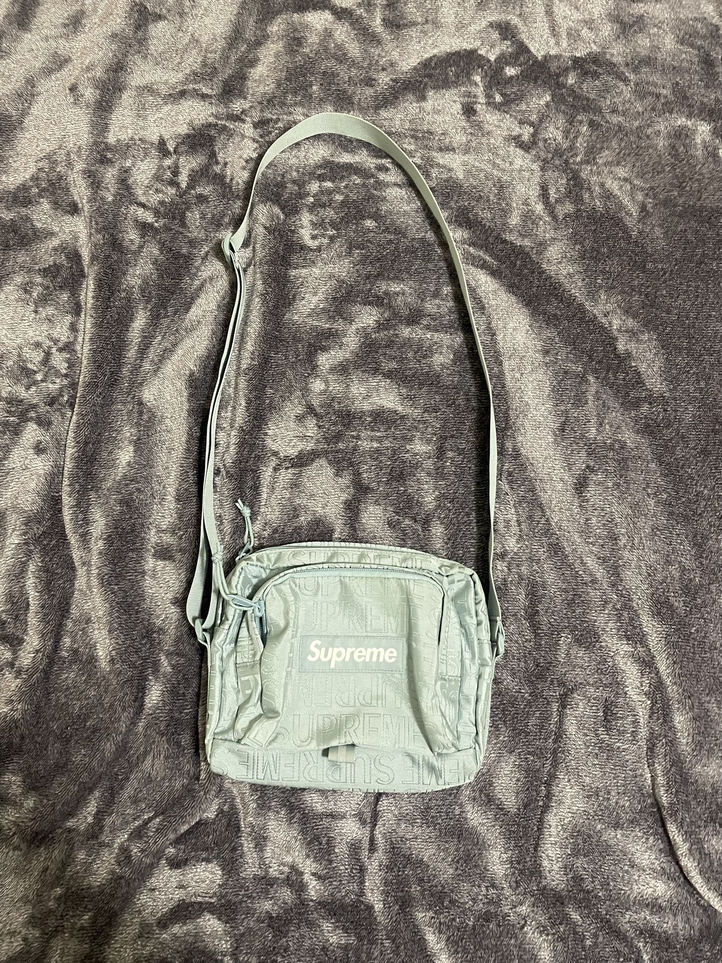 SS19 Light Blue Supreme Shoulder Bag