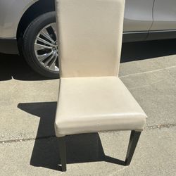 White Leather Dining Chairs Set Of 5