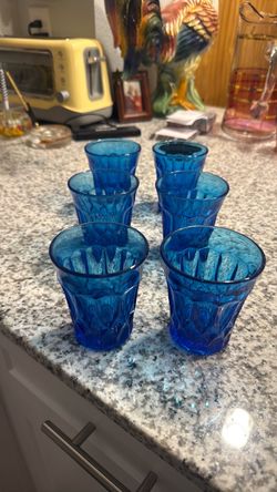 Noritake  perspective Blue glasses