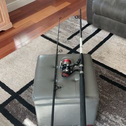 9  ft. Daiwa Surf Rod,and Large Zebco Hawgseeker Spinning Reel for Saltwater Fishing.