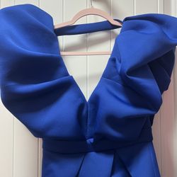 blue formal dress