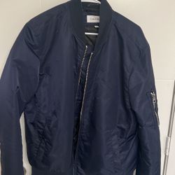 Navy Calvin Klein Bombers Sz L