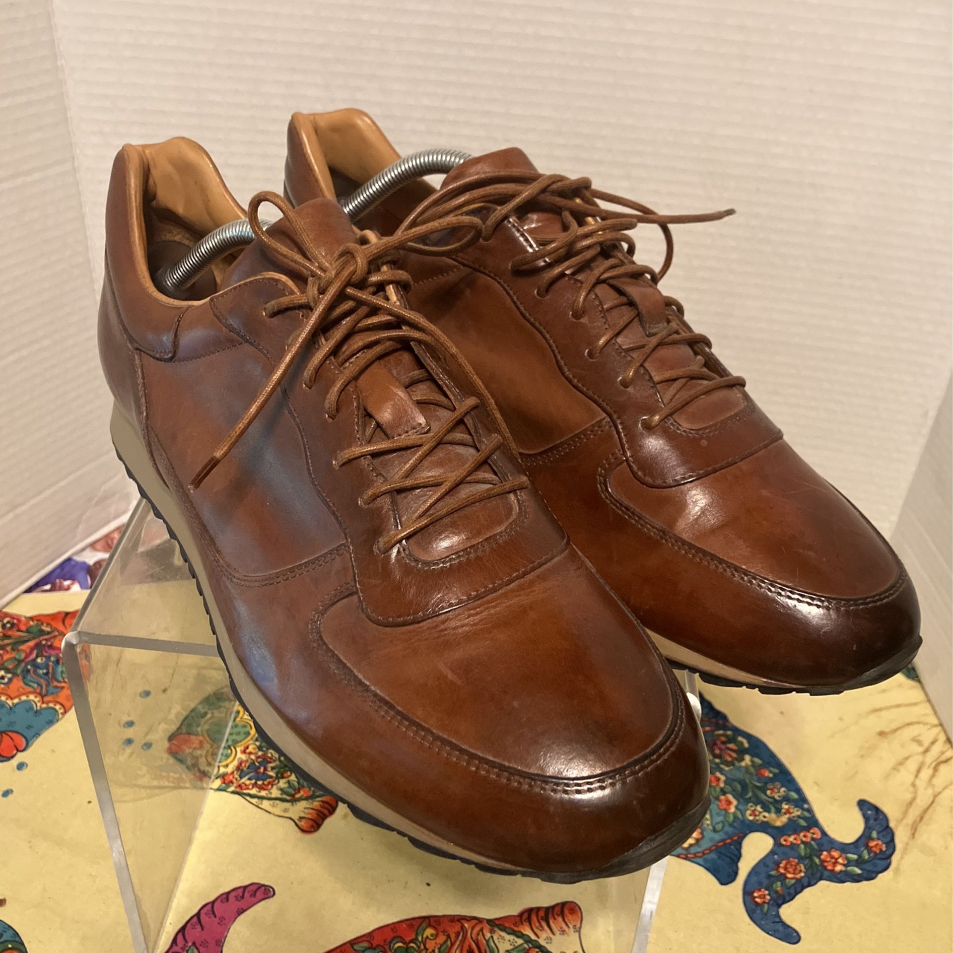 To Boot New York NEW  Burnished Leather Sneakers - Size 11-1/2