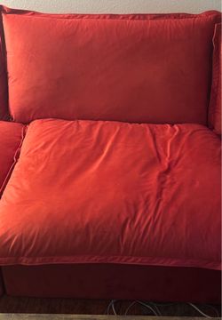 Sectional 1 Section Sofa. Modern Comfy Cloud Couch with  Cushion Covers Removable.