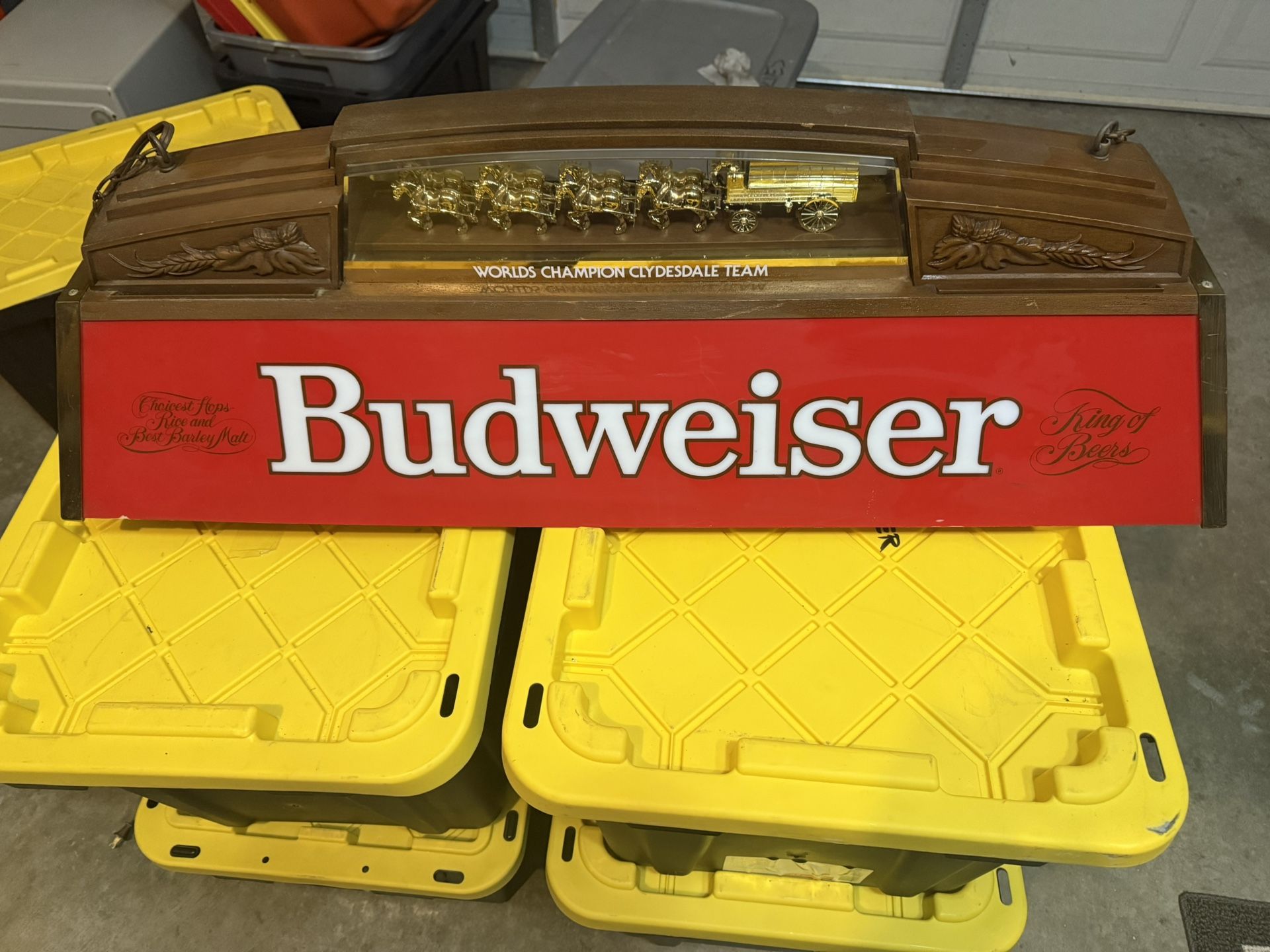 Vintage Budweiser Billiard Light