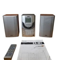 Teac EX-M1 CD Cassette Receiver System Stereo w/ Remote + Manual