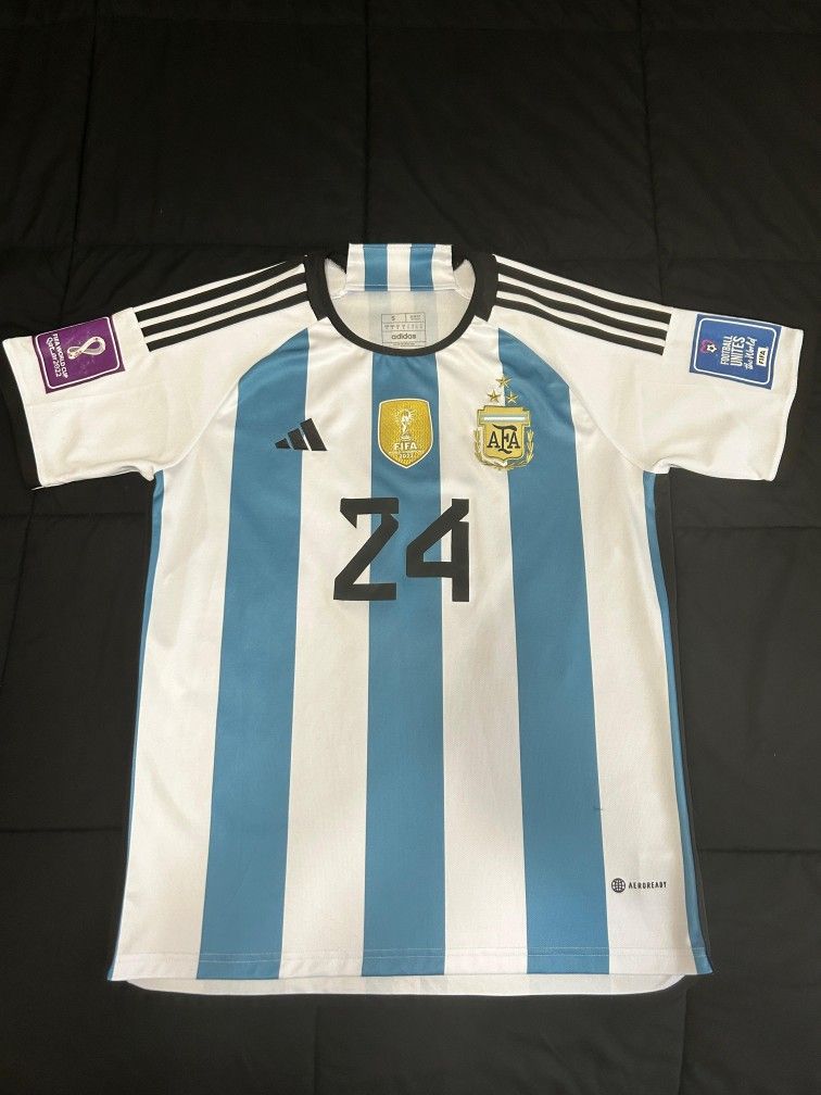 2022-2023 Argentina Home World Cup 3-Star Shirt (E.FERNANDEZ 24)