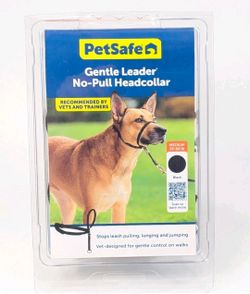 Petsafe Gentle Leader No-pull Dog Headcollar Medium 25-60 lbs Black  NIB